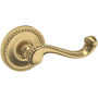 Baldwin 5104 Non-Turning Two-Sided Dummy Door Lever Set with 5004 Rose from the Estate Collection Vintage Brass