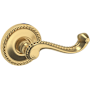 Baldwin 5104 Non-Turning Two-Sided Dummy Door Lever Set with 5004 Rose from the Estate Collection Lifetime Satin Brass