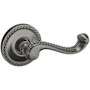 Baldwin 5104 Non-Turning Two-Sided Dummy Door Lever Set with 5004 Rose from the Estate Collection Lifetime Graphite Nickel