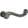 Baldwin Single Left Hand Estate Lever Minus Rosettes Lifetime Graphite Nickel