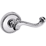 Baldwin 5104 Right Handed Non-Turning One-Sided Dummy Door Lever with 5004 Rose from the Estate Collection Polished Chrome