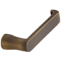 Baldwin Single Right Hand Estate Lever Without Rosette Locking/Latching Mechanism Purchased Separately Satin Brass and Black