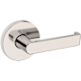 Baldwin 5105 Passage Door Lever Set with 5046 Rose from the Estate Collection Lifetime Polished Nickel