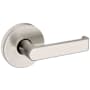 Baldwin 5105 Passage Door Lever Set with 5046 Rose from the Estate Collection Lifetime Satin Nickel