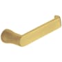Baldwin Single Right Hand Estate Lever Without Rosette Locking/Latching Mechanism Purchased Separately Satin Brass and Brown