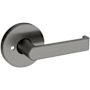 Baldwin 5105 Privacy Door Lever Set with 5046 Rose from the Estate Collection Lifetime Graphite Nickel