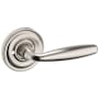 Baldwin 5106 Privacy Door Lever Set with 5048 Rose from the Estate Collection Lifetime Satin Nickel
