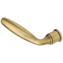 Baldwin Single Left Hand Estate Lever Without Rosette Locking/Latching Mechanism Purchased Separately Satin Brass and Brown