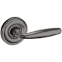 Baldwin 5106 Passage Door Lever Set with 5048 Rose from the Estate Collection Lifetime Graphite Nickel