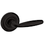 Baldwin 5106 Passage Door Lever Set with 5048 Rose from the Estate Collection Oil Rubbed Bronze