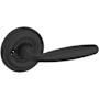Baldwin 5106 Privacy Door Lever Set with 5048 Rose from the Estate Collection Satin Black