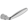 Baldwin Single Right Hand Estate Lever Without Rosette Locking/Latching Mechanism Purchased Separately Polished Chrome