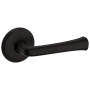 Baldwin 5112 Right Handed Non-Turning One-Sided Dummy Door Lever with 5075 Rose from the Estate Collection Oil Rubbed Bronze