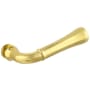 Baldwin Pair of Estate Levers without Rosettes Locking/Latching Mechanism Purchased Separately Lifetime Polished Brass