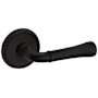 Baldwin 5113 Passage Door Lever Set with 5078 Rose from the Estate Collection Oil Rubbed Bronze
