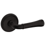 Baldwin 5113 Right Handed Non-Turning One-Sided Dummy Door Lever with 5078 Rose from the Estate Collection Oil Rubbed Bronze