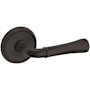Baldwin 5113 Passage Door Lever Set with 5078 Rose from the Estate Collection Venetian Bronze