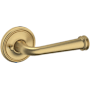 Baldwin 5116 Privacy Door Lever Set with 5070 Rose from the Estate Collection Vintage Brass