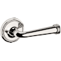Baldwin 5116 Privacy Door Lever Set with 5070 Rose from the Estate Collection Lifetime Polished Nickel
