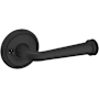 Baldwin 5116 Privacy Door Lever Set with 5070 Rose from the Estate Collection Satin Black