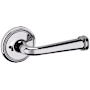 Baldwin 5116 Privacy Door Lever Set with 5070 Rose from the Estate Collection Polished Chrome
