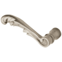 Baldwin Single Left Hand Estate Lever without Rosettes Locking/Latching Mechanism Purchased Separately Lifetime Satin Nickel