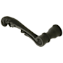 Baldwin Single Left Hand Estate Lever without Rosettes Locking/Latching Mechanism Purchased Separately Satin Black