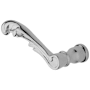 Baldwin Single Left Hand Estate Lever without Rosettes Locking/Latching Mechanism Purchased Separately Polished Chrome