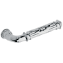 Baldwin Pair of Estate Levers without Rosettes Locking/Latching Mechanism Purchased Separately Polished Chrome