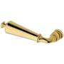 Baldwin Single Left Hand Estate Lever without Rosettes Locking/Latching Mechanism Purchased Separately Non-Lacquered Brass