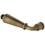 Baldwin Single Left Hand Estate Lever without Rosettes Locking/Latching Mechanism Purchased Separately Satin Brass and Black