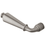 Baldwin Single Left Hand Estate Lever without Rosettes Locking/Latching Mechanism Purchased Separately Lifetime Satin Nickel