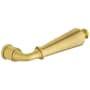 Baldwin Single Right Hand Estate Lever Without Rosettes Locking/Latching Mechanism Purchased Separately Satin Brass and Brown