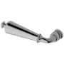 Baldwin Single Left Hand Estate Lever without Rosettes Locking/Latching Mechanism Purchased Separately Polished Chrome