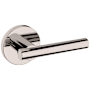 Baldwin 5137 Passage Door Lever Set with 5046 Rose from the Estate Collection Lifetime Polished Nickel
