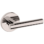 Baldwin 5137 Privacy Door Lever Set with 5046 Rose from the Estate Collection Lifetime Polished Nickel