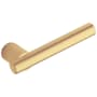 Baldwin Single Right Hand Estate Lever Without Rosettes Locking/Latching Mechanism Purchased Separately Satin Brass and Brown