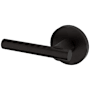 Baldwin 5137 Left Handed Non-Turning One-Sided Dummy Door Lever with 5046 Rose from the Estate Collection Oil Rubbed Bronze