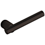 Baldwin Single Right Hand Estate Lever Without Rosettes Locking/Latching Mechanism Purchased Separately Oil Rubbed Bronze