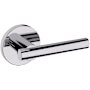 Baldwin 5137 Passage Door Lever Set with 5046 Rose from the Estate Collection Polished Chrome