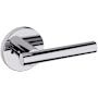 Baldwin 5137 Privacy Door Lever Set with 5046 Rose from the Estate Collection Polished Chrome