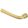 Baldwin Single Left Hand Estate Lever without Rosettes Locking/Latching Mechanism Purchased Separately Lifetime PVD Satin Brass