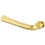 Baldwin Single Left Hand Estate Lever without Rosettes Locking/Latching Mechanism Purchased Separately Non-Lacquered Brass