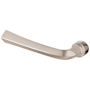 Baldwin Single Left Hand Estate Lever without Rosettes Locking/Latching Mechanism Purchased Separately Lifetime Polished Nickel