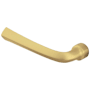 Baldwin Single Left Hand Estate Lever without Rosettes Locking/Latching Mechanism Purchased Separately Satin Brass and Brown
