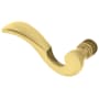 Baldwin Single Left Hand Estate Lever without Rosettes Locking/Latching Mechanism Purchased Separately Satin Brass and Brown