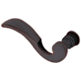 Baldwin Single Left Hand Estate Lever without Rosettes Locking/Latching Mechanism Purchased Separately Venetian Bronze
