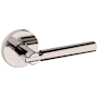 Baldwin 5161 Non-Turning Two-Sided Dummy Door Lever Set with 5046 Rose from the Estate Collection Lifetime Polished Nickel