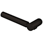 Baldwin Single Left Hand Estate Lever Minus Rosettes Oil Rubbed Bronze