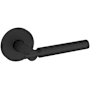 Baldwin 5161 Non-Turning Two-Sided Dummy Door Lever Set with 5046 Rose from the Estate Collection Satin Black
